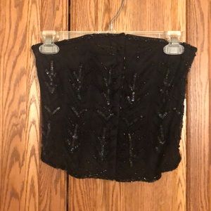 Wet seal crop top corset xs
